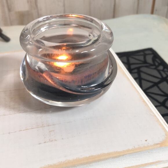 Partylite Glass Halloween Cauldron Votive Holder Set of 2 - Picture 4 of 6